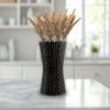 Vaso Decorativo Coluna Trama – Design Cilíndrico Alto para Arranjos | 3DFarm