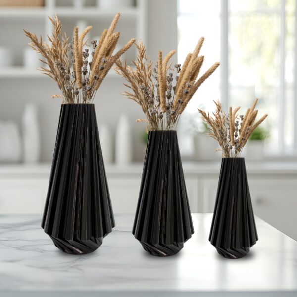 Vaso Decorativo Plissado Elegance