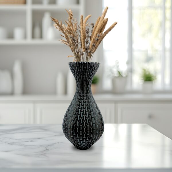 Malha de Cota Vaso Decorativo Trama Infinity – Design Texturizado Moderno em 3D | 3DFarm