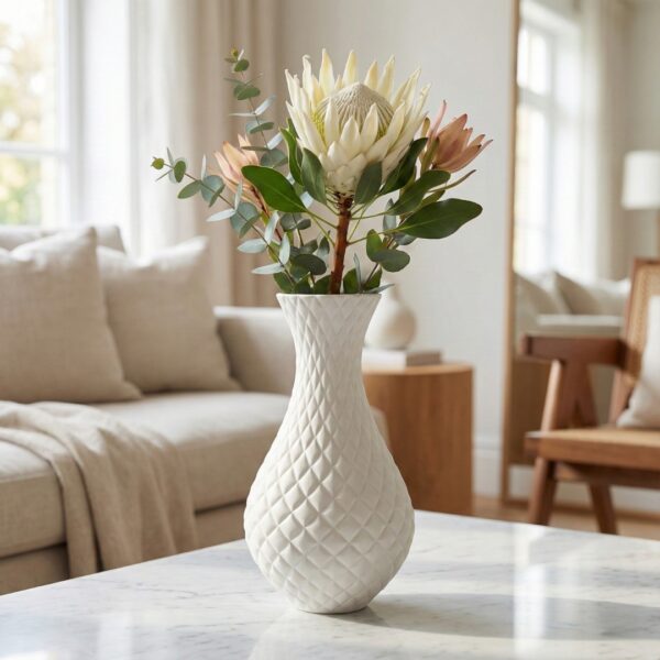 Vaso Decorativo Textura Matelassé Royal Vaso Decorativo Textura Matelassé Royal