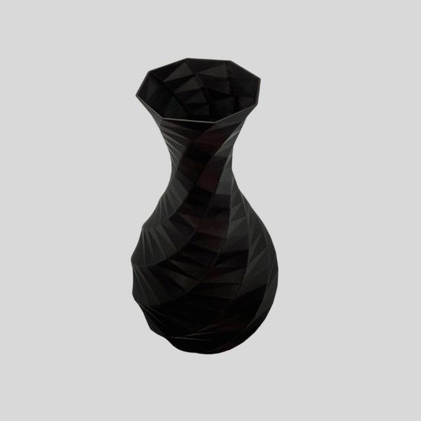 Vaso Decorativo Low Poly (4) Vaso Decorativo Facetado Diamante - Design Geométrico Moderno para Flores Secas | 3DFarm