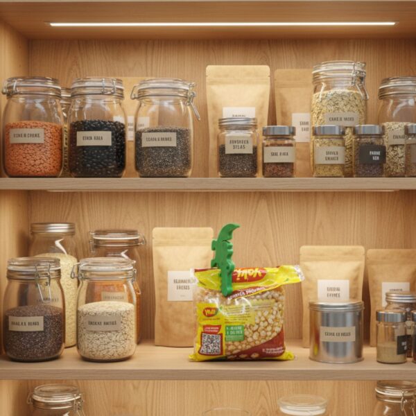 Kit 5 Prendedores de Embalagem Jacaré – Grampo de Vedação Criativo para Cozinha