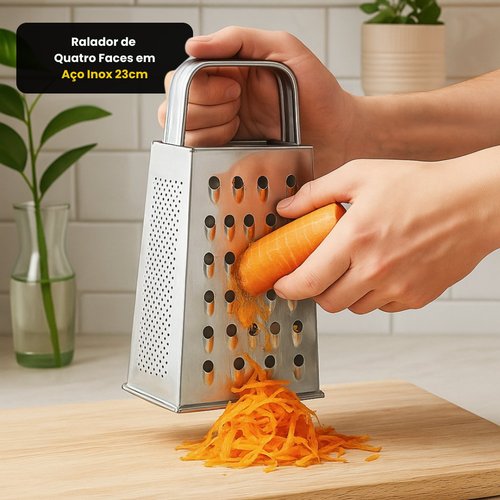 Ralador de Quatro Faces em Aço Inox 23cm