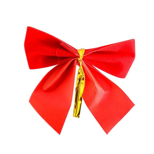 Kit 12 Laço Lacinho Veludo Natal Decoração Arvore De Natal Vermelho Presente