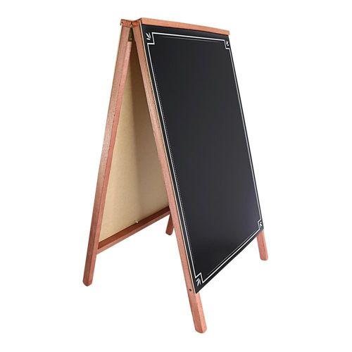 3d1ns2pstm6-lg.jpg Cavalete Negro Decorado para Propaganda Dupla Face