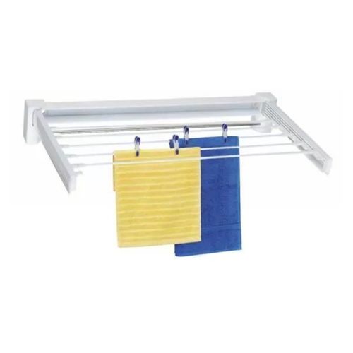 Varal Retrátil Dobrável 5 Varetas - Branca