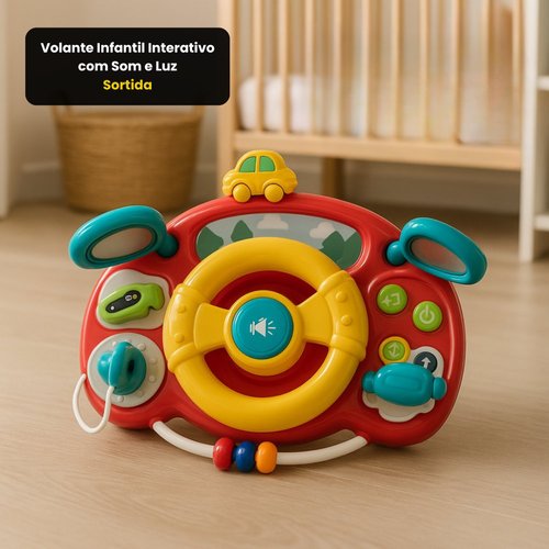 3wlg7g1a1si-lg.jpg Volante Infantil Interativo com Som e Luz - Sortida
