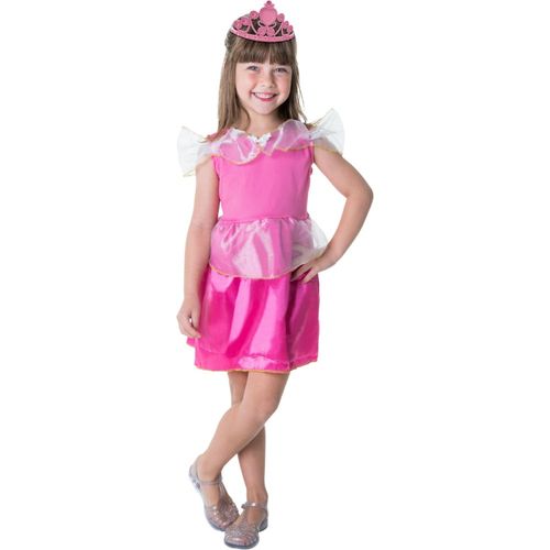 Kit Infantil Fantasia Princesa Rosa - M