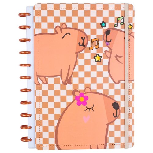 4nba8wyimch-lg.jpg Caderno Capivara Grande G Capa Dura Disco Reposicionável