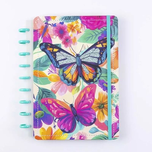 4nbh53cvcse-lg.jpg Caderno Butterfly Disko Capa Dura Médio M Disco Reposicionável