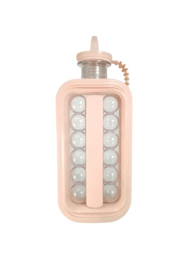 Forma Para Gelo Com 12 Esferas e Alça Para Transporte - Rosé