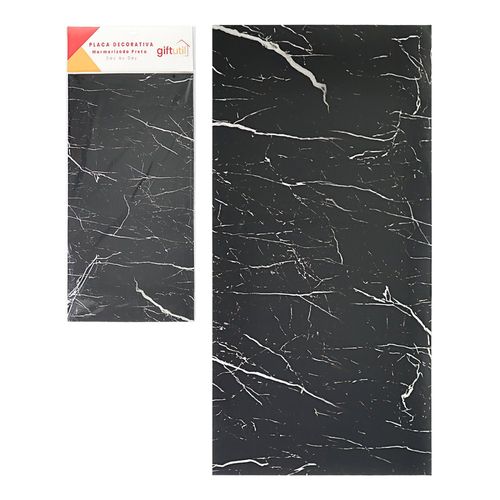 6e4fs2ujsl-lg.jpg Placa Decorativa Papel de Parede Marmorizada Preta