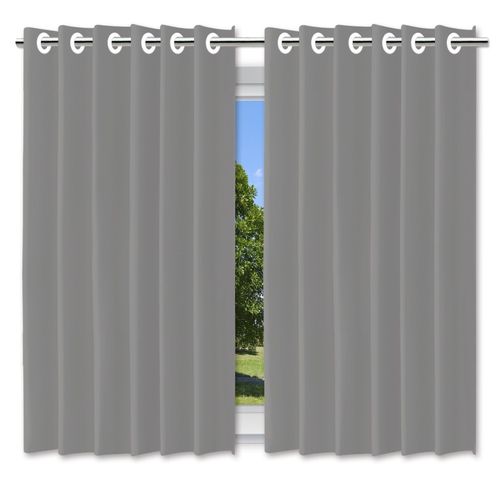 WE DROP - Cortina Blackout Pelicula C/Ilhos Cinza 280x280