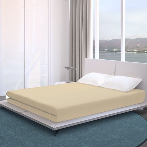 Capa Travesseiro Bege com Zíper