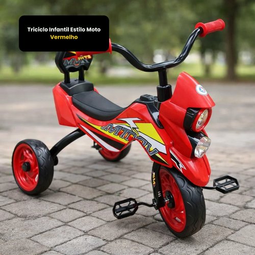 6w2i64h4mzu-lg.jpg Triciclo Infantil Estilo Moto - Vermelho