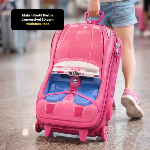 79c2m81eawt-lg.jpg Mala Infantil Barbie Conversível 3D com Rodinhas - Rosa