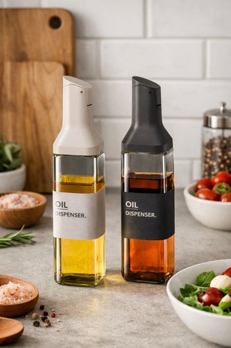 Galheteiro Vidro Quadrado 500 ML - Sortida