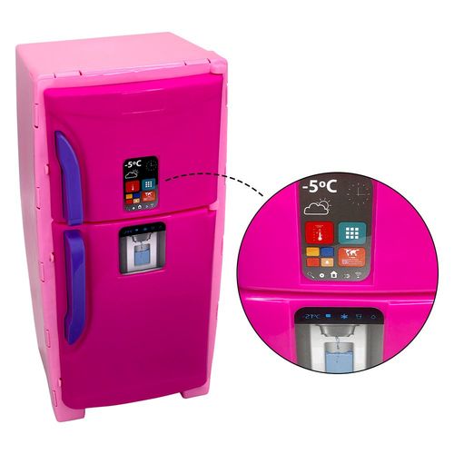 81sqjhe7uo3-lg.jpg Mini Freezer de Brinquedo com Formas de Gelo, Gaveteiros e Prateleiras