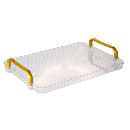 Bandeja com Alça Grande Multiuso em Acrílico