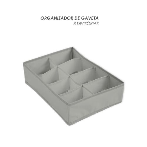 Organizador de Gavetas com 8 Divisórias - Sortido