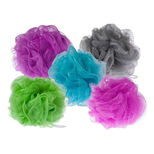 Esponja De Banho Fofa Nylon Com Cordinha Bucha Macia
