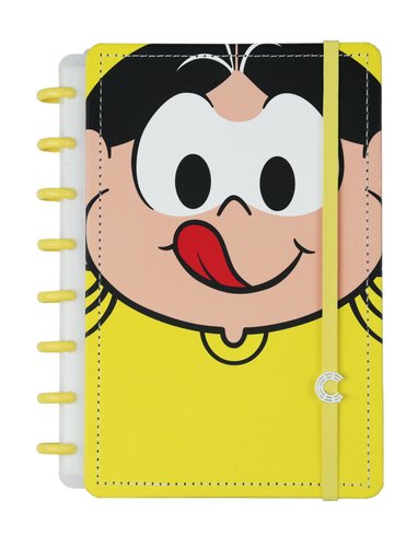 b3n9b8hb5q5-lg.jpg Caderno Inteligente SD Magali Grande 80 Folhas - Amarela