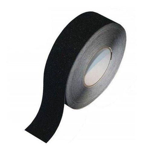 WE DROP - Fita Adesiva Antiderrapante Preta 5mx2,5cm Escadas e Pisos