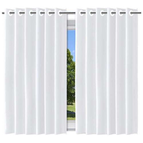 bu1qns2w675-lg.jpg Cortina Blackout com Forro 2 em 1 Voil Branco com ilhos - 280x160cm