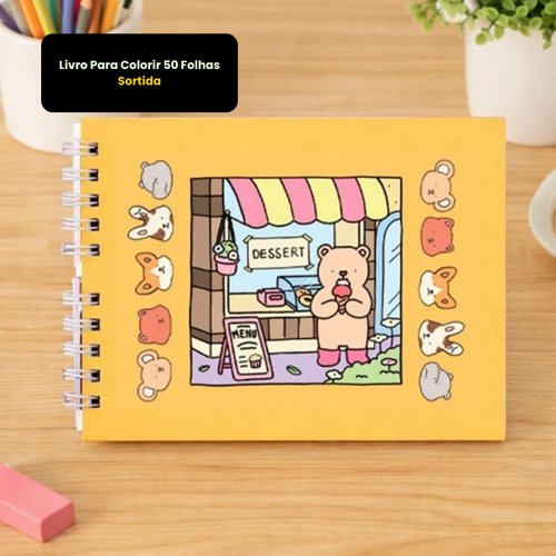 Livro Para Colorir 50 Folhas - Sortida