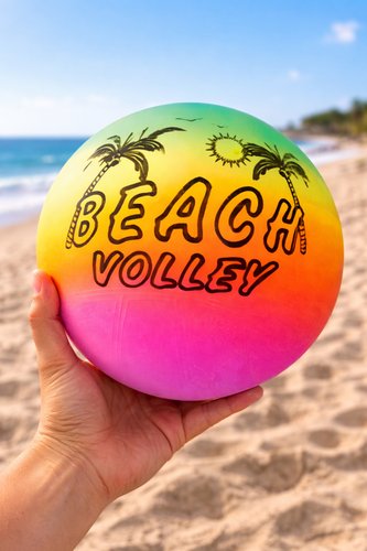 cqmghirs4oc-lg.jpg BOLA DE VINIL ARCO ÍRIS COLORIDA