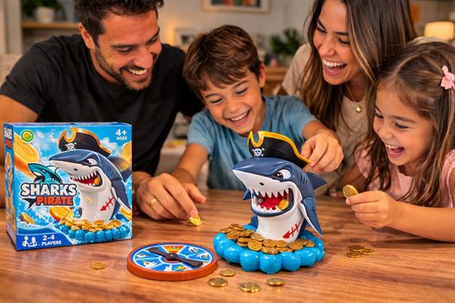 e11q9n4gndw-lg.jpg Jogo Tubarão Pirata Infantil De Mesa Com Moedas Para 2 A 4 Jogadores