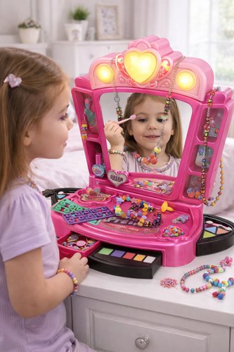 Penteadeira Infantil com Acessórios - Rosa