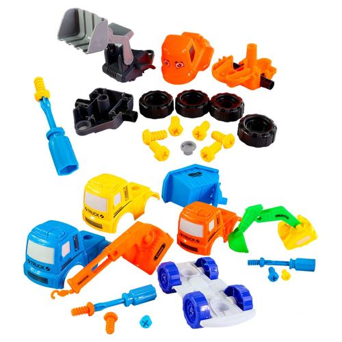 fktq25lzrk-lg.jpg Carrinho Construtor Monta e Desmonta com Ferramenta - Sortido