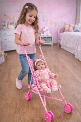 fse4gqn8ira-lg.jpg Carrinho Boneca Infantil Dobrável Brinquedo