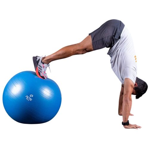 i3lw2peskmp-lg.jpg Bola de Ginástica Para Pilates Com Bombar de Ar - Azul