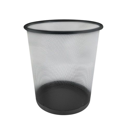 Lixeira Telada De Metal 10 Litros Preta