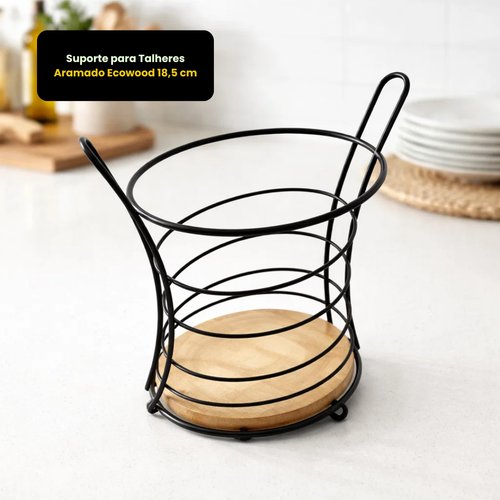 Suporte para Talheres Aramado Ecowood 18,5 cm