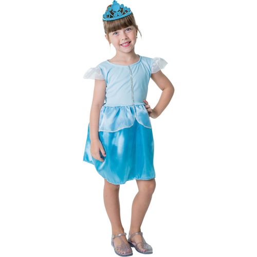 Kit Infantil Fantasia Princesa Azul - P