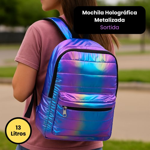 Mochila Holográfica Metalizada - Sortida