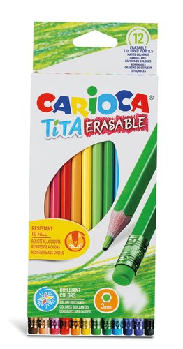 l2cfci4gl1f-lg.jpg Kit 24 Lápis de Cor Com Borracha