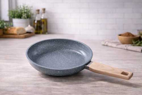 Frigideira Max Chefe Wood 20cm - Cinza