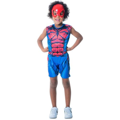 lh4ld6dkfp-lg.jpg Kit Fantasia Infantil Homem Aranha com Mascara - P