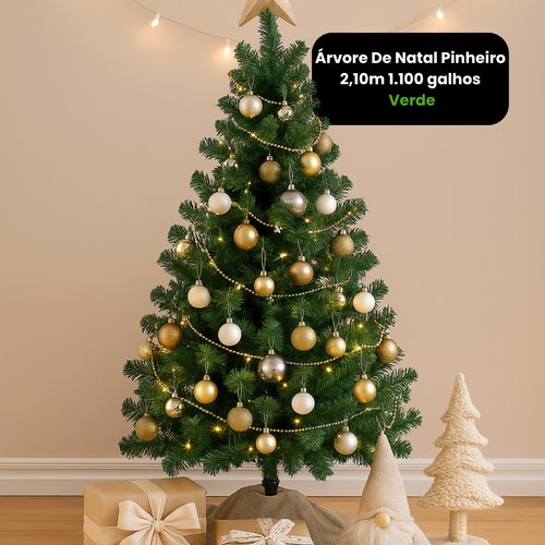 nglxxyapxje-lg.jpg Árvore De Natal Pinheiro 2,10m 1.100 galhos - Verde