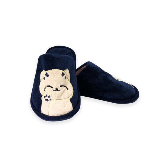 pyopqzzf9xi-lg.jpg Pantufa Gatinho Infantil Azul Tam. 30/31