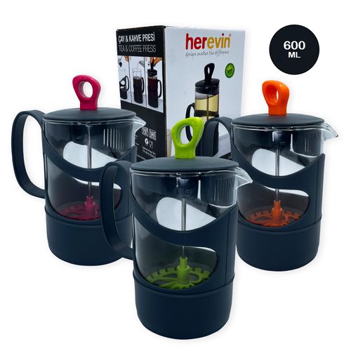 WE DROP - Cafeteira Prensa Francesa Cremeira Café Leite Chá 600ml
