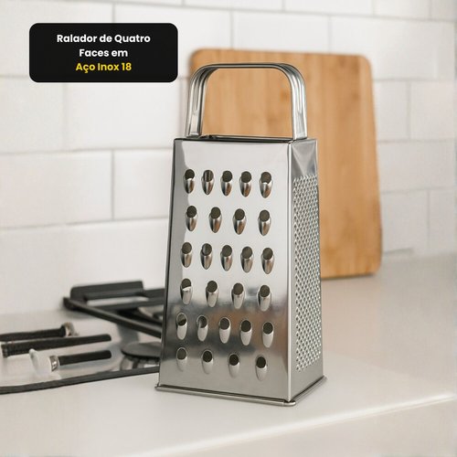 Ralador de Quatro Faces em Aço Inox 18 cm