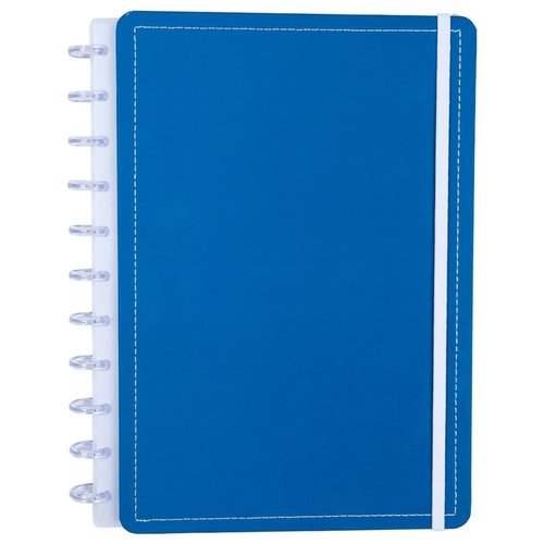 qt9uizz1yqm-lg.jpg Caderno Disko Blue Grande G Capa Dura Disco Reposicionável Escolar