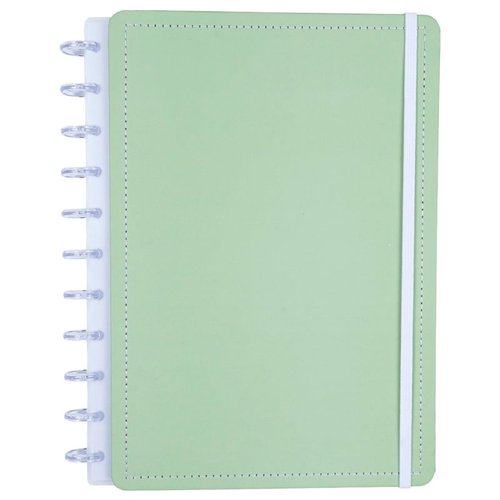 r6lt93kw9fe-lg.jpg Caderno Pistache Disko Médio M Capa Dura Disco Reposicionável