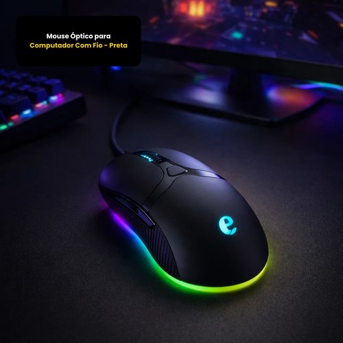 r993drj15m-lg.jpg Mouse Óptico para Computador Com Fio - Preta