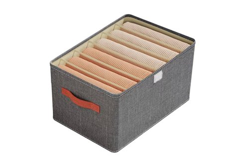 rfuksn1gdti-lg.jpg Caixa Organizadora Dobrável com 6 Divisórias - Cinza
